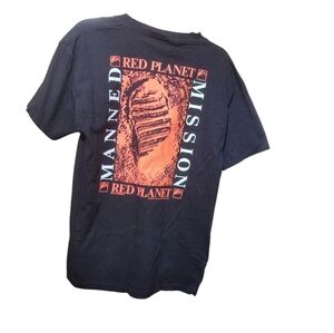 Tultex red planet Manned Mission  NASA johnson space center T-Shirt